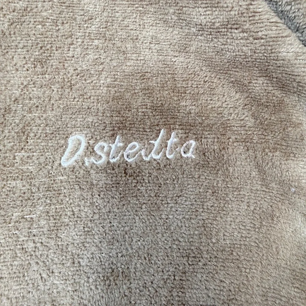 D.stedta Plush Pajama Set‎ Lounge Wear Tan Long Sleeve Top Pants Size 12